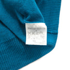 BURBERRY BLACK LABEL Half-Zip Driver's Knit Sweater, Size L, Lambswool, with Chest Pocket