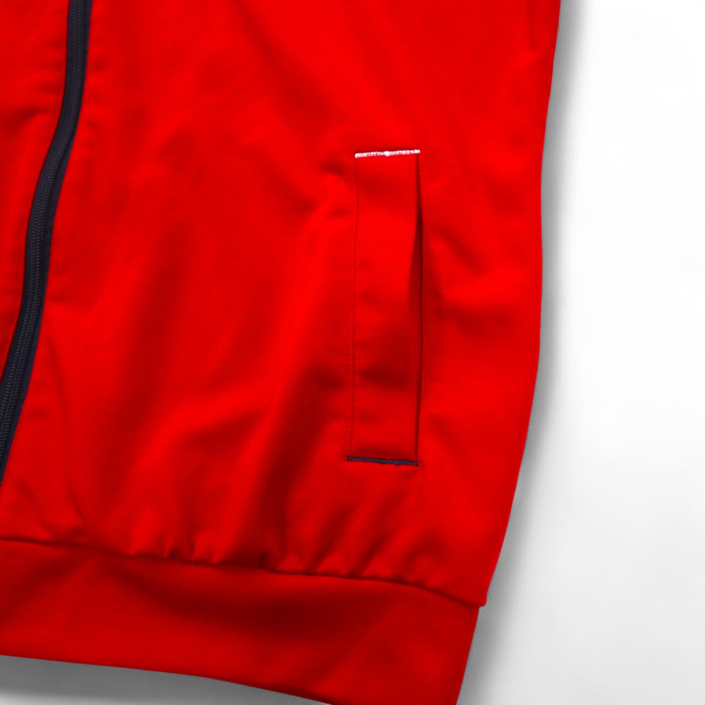 FILA トラックジャケット ジャージ セットアップ L ネイビー レッド ポリエステル