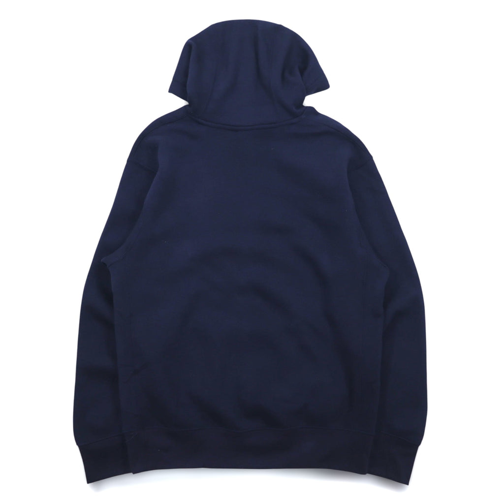 NIKE スウォッシュロゴ プリント プルオーバーパーカー L ネイビー NSW CLUB HOODIE BV2973-410 パキスタン製 未使用品
