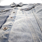 Levi's SILVER TAB シルバータブ RELAXED トラッカージャケット デニムジャケット Gジャン L インディゴ ライト ブルー ツートン HEART IS GOOD A31790005