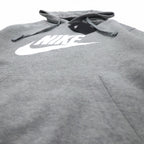NIKE Swoosh Logo Print Pullover Hoodie L Grey NSW CLUB HOODIE BV2973-063 Made in Pakistan Unused