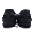 GUCCI Made in Italy German Trainer Leather Sneakers 26.5cm Black Suede 317052