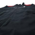 adidas Track Jacket Jersey L Black Polyester CLIMALITE 3 Stripes G35832 Unused