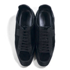 GUCCI Made in Italy German Trainer Leather Sneakers 26.5cm Black Suede 317052