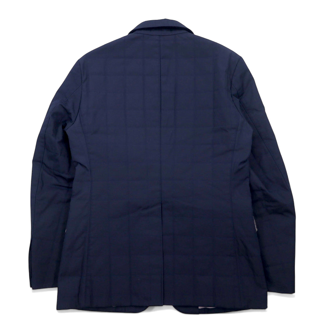 DESIGNWORKS D-LINE 2B Quilted Tailored Jacket 46 Navy Polyester Made in Japan