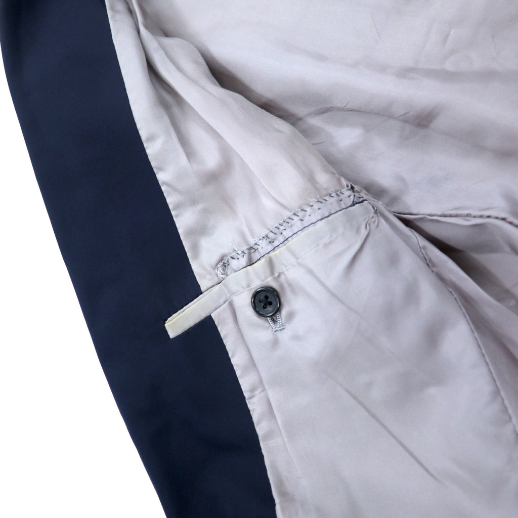 DESIGNWORKS D-LINE 2B Quilted Tailored Jacket 46 Navy Polyester Made in Japan