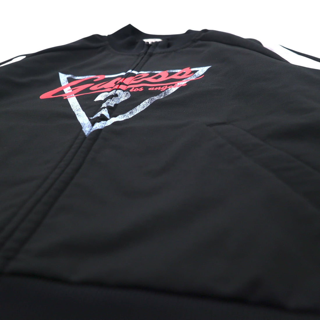 GUESS ORIGINALS Track Jacket Jersey M Black Side Line Logo Print