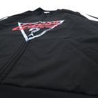 GUESS ORIGINALS Track Jacket Jersey M Black Side Line Logo Print