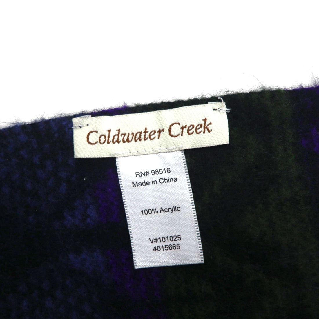 Coldwater Creek ネイティブ柄 フリンジ マフラー アクリル 幾何学 マルチカラー 総柄