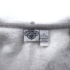 WARNER BROS. 90s Looney Tunes Character Embroidery Half Zip Hoodie XL Gray ACME CLOTHING CO.