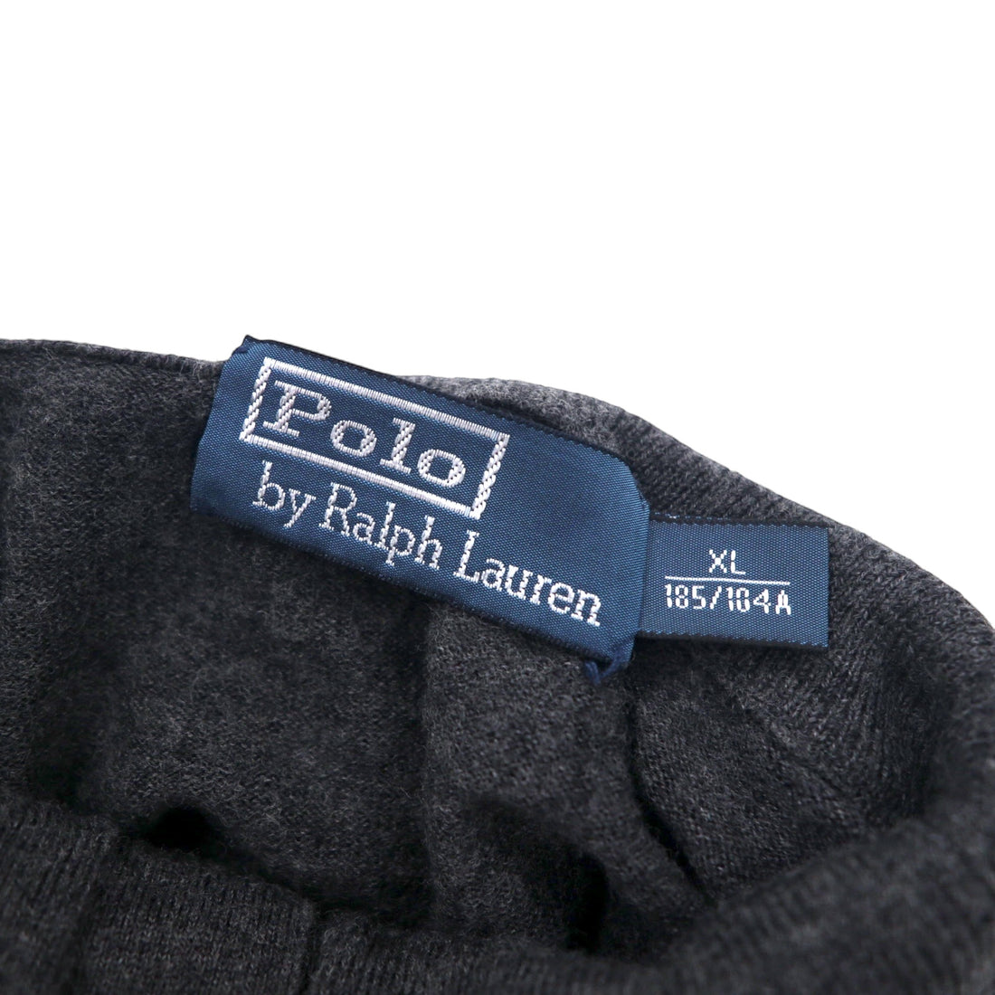 Polo by Ralph Lauren half button merino wool knit sweater, XL, grey, wool, high neck
