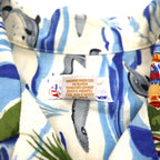 Exclusive Apparel By reyn spooner 90年代 非売品 ハワイ製 ビキニタグ アロハシャツ 2XL ブルー 総柄