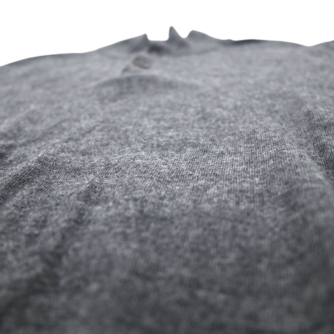 Polo by Ralph Lauren half button merino wool knit sweater, XL, grey, wool, high neck