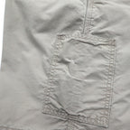 Carhartt Canvas Utility Work Shorts, duck-dyed, beige, size XL, B147, made in Mexico.
