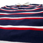 Polo by Ralph Lauren 90年代 ボーダー ラガーシャツ M ネイビー コットン スモールポニー 刺繍 スリランカ製