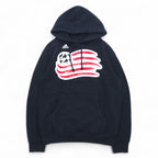 adidas Pullover Hoodie S Black Cotton Fleece Soccer
