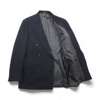 Vintage 80s USA Made Pinstripe Double Breasted Blazer Jacket EVAN PICONE 80年代 USA製 ダブル テーラードジャケット ブレザー L ユニオンメイド ACTWUタグ TAILORED FOR FOLEYS