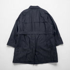 DAKS パデッド ステンカラーコート L ブラック 中綿 インサレーション ベルト付 日本製