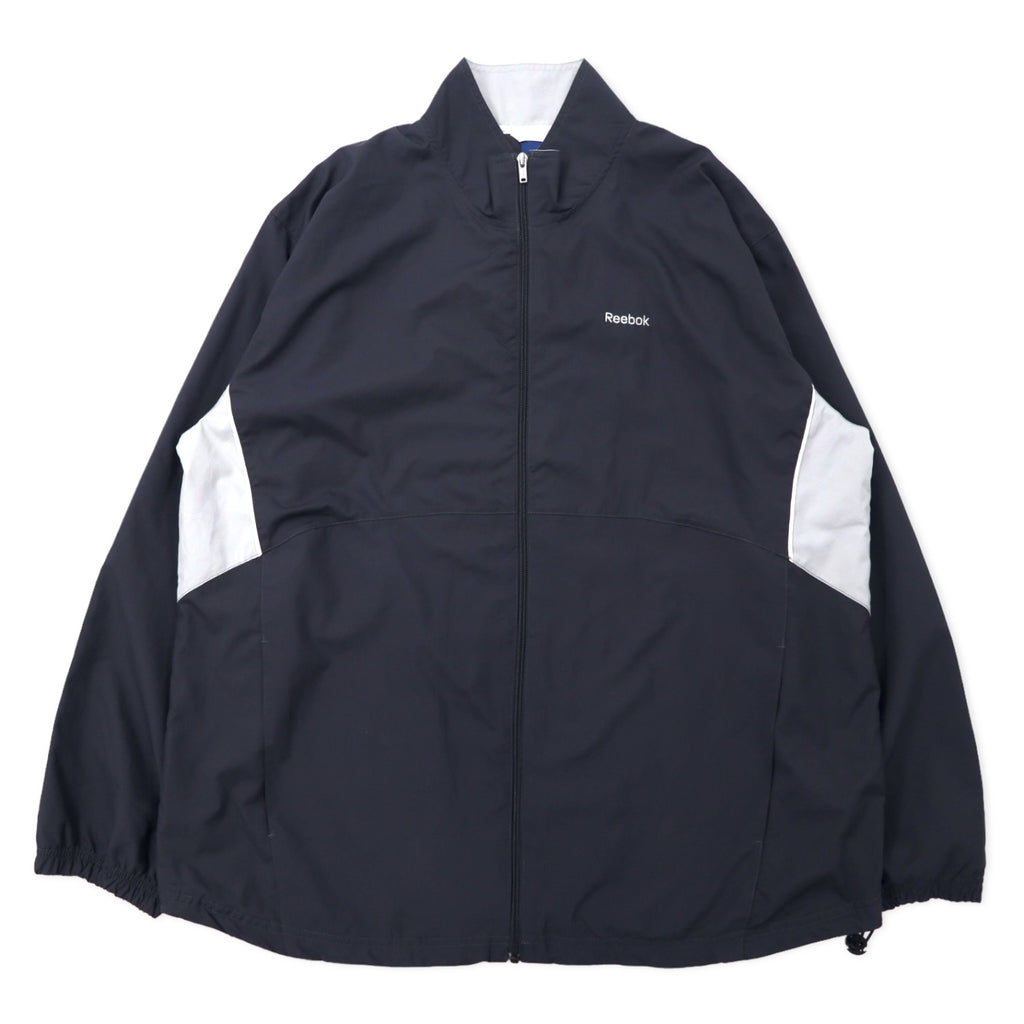 日本然リトテ-古着オンライン-Reebok トラックジャケット ジャージ L グレー ポリエステル-Reebok Track Jacket Jersey L Gray Polyester