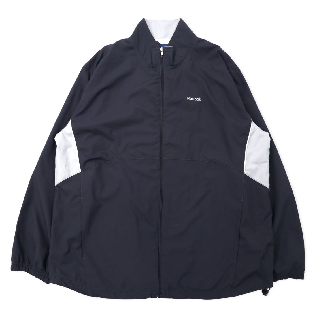 日本然リトテ-古着オンライン-Reebok トラックジャケット ジャージ L グレー ポリエステル-Reebok Track Jacket Jersey L Gray Polyester