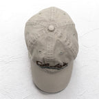 Cabela's 6 Panel Cap FREE Belt Beige Cotton Logo Embroidery