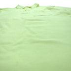 YVES SAINT LAURENT 90s Polo Shirt L Yellow Cotton Pique YSL Chest Pocket One Point Logo Embroidery