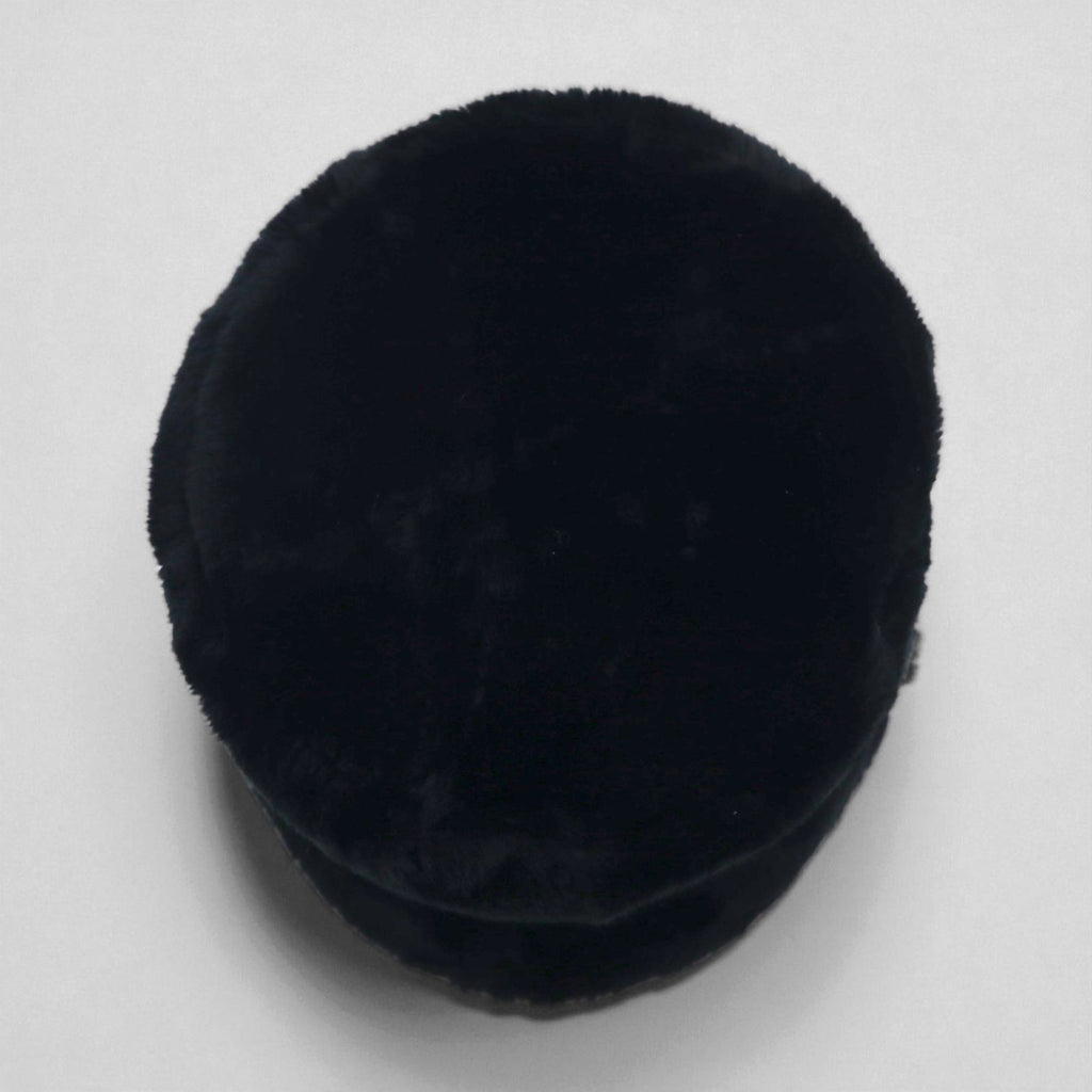 90s Vintage Faux Fur Bucket Hat フェイクファー バケットハット ブラック エコファー