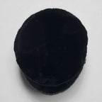 90s Vintage Faux Fur Bucket Hat フェイクファー バケットハット ブラック エコファー
