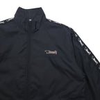 Bear USA 90s Stand Collar Nylon Jacket Jersey XL Black Logo Tape Sideline