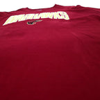 Champion College Embroidered T-Shirt, XL, Bordeaux, Cotton, WARHAWKS Arch Logo