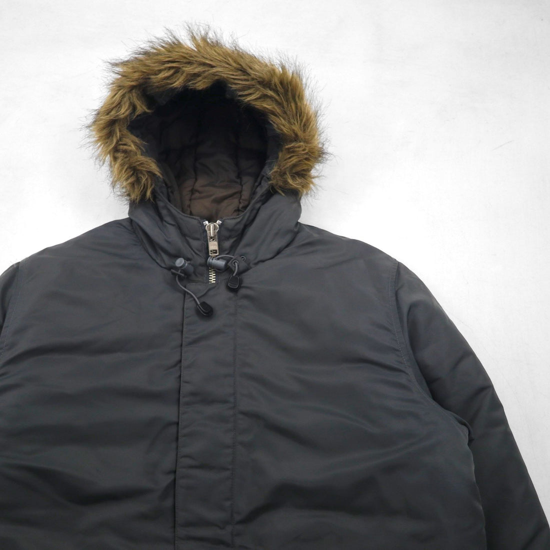 STUSSY 90年代 紺タグ N-3B フライトジャケット M ドローコード 中綿 ファー着脱式