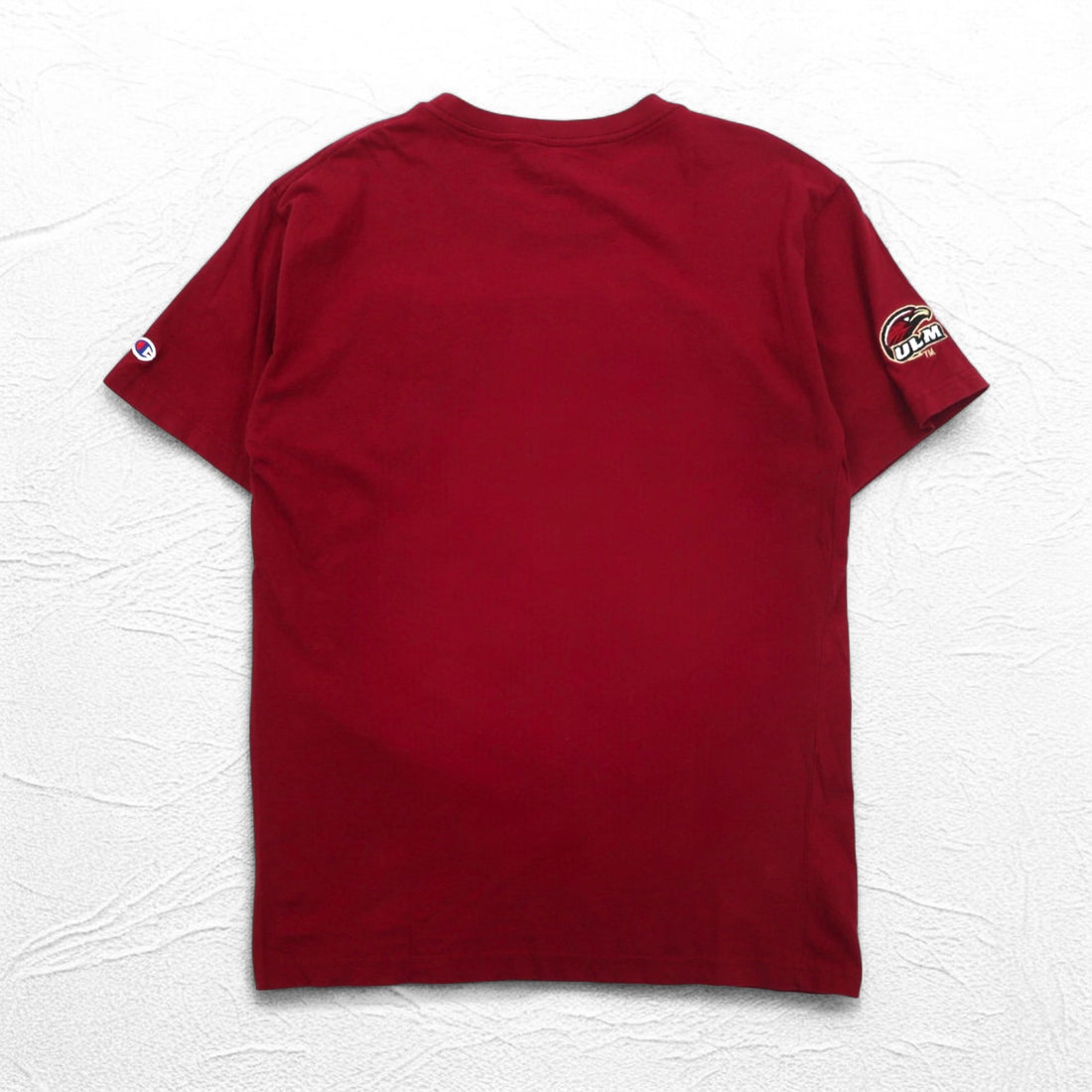 Champion College Embroidered T-Shirt, XL, Bordeaux, Cotton, WARHAWKS Arch Logo