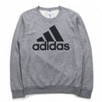 adidas Essentials Big Logo Sweatshirt M Grey Cotton GK9077
