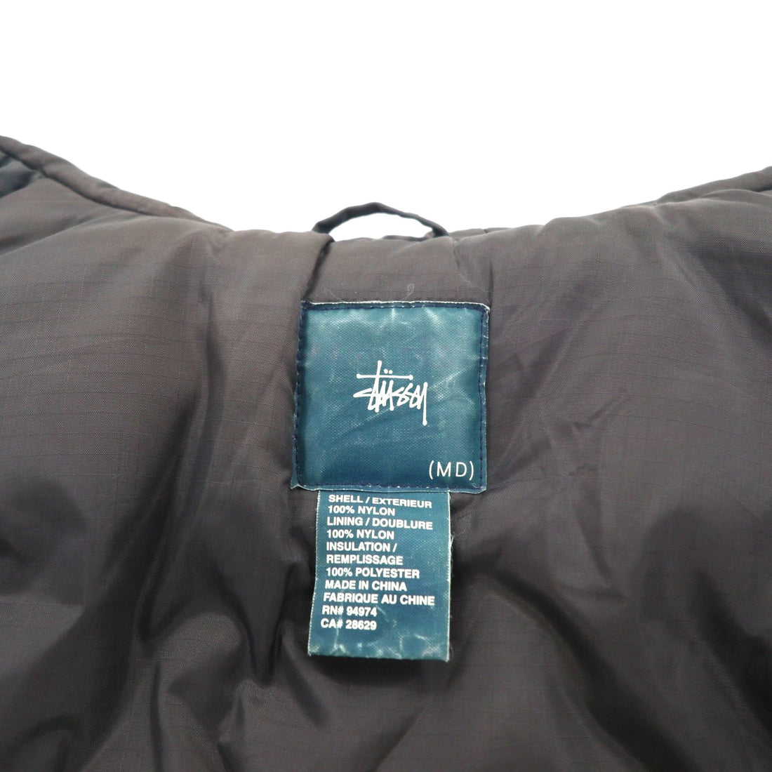 STUSSY 90年代 紺タグ N-3B フライトジャケット M ドローコード 中綿 ファー着脱式