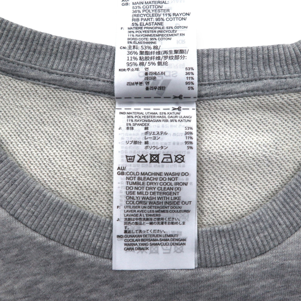 adidas Essentials Big Logo Sweatshirt M Grey Cotton GK9077