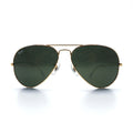 Ray-Ban Aviator Teardrop Sunglasses with Double Bridge, Large Metal, RB3025, 58-14, 135mm, 3N, Made in Italy