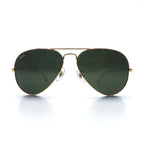 Ray-Ban Aviator Teardrop Sunglasses with Double Bridge, Large Metal, RB3025, 58-14, 135mm, 3N, Made in Italy
