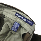 NAUTICA 90年代 2タック ワイド コーデュロイ チノパンツ ワークパンツ L ブラウン 太畝