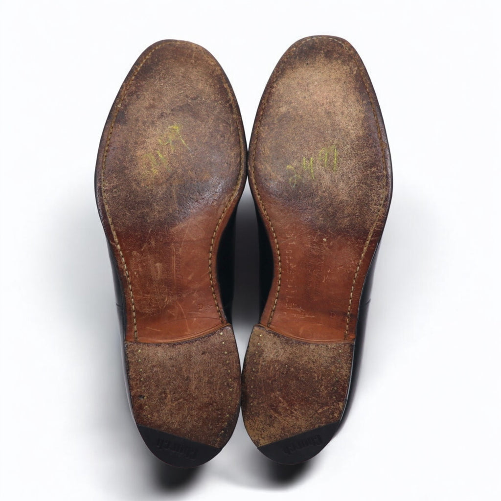 Church's Made in England CONSUL 73 Last Straight Tip Dress Shoes 29-29.5cm Black Calf Leather Custom Grade