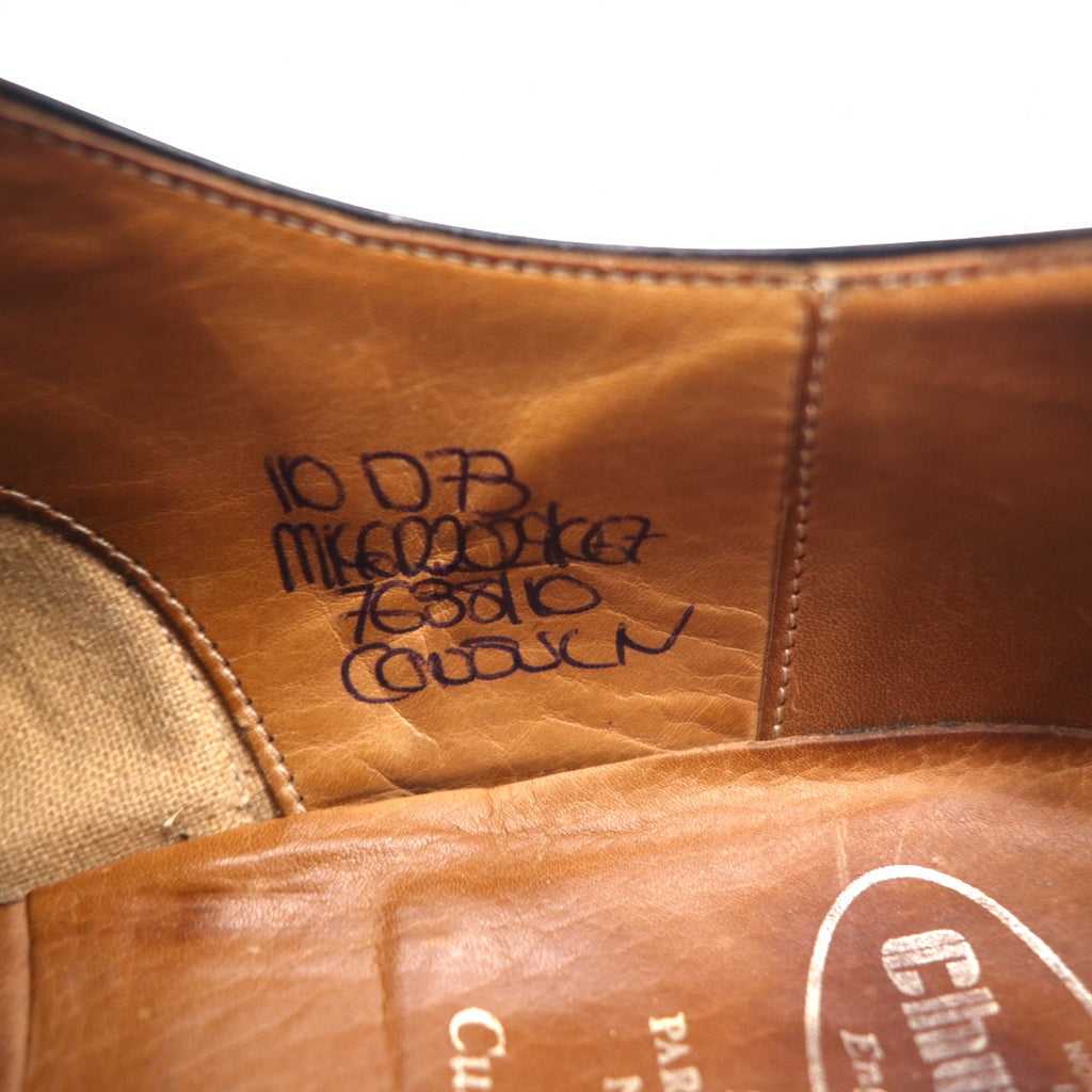 Church's Made in England CONSUL 73 Last Straight Tip Dress Shoes 29-29.5cm Black Calf Leather Custom Grade