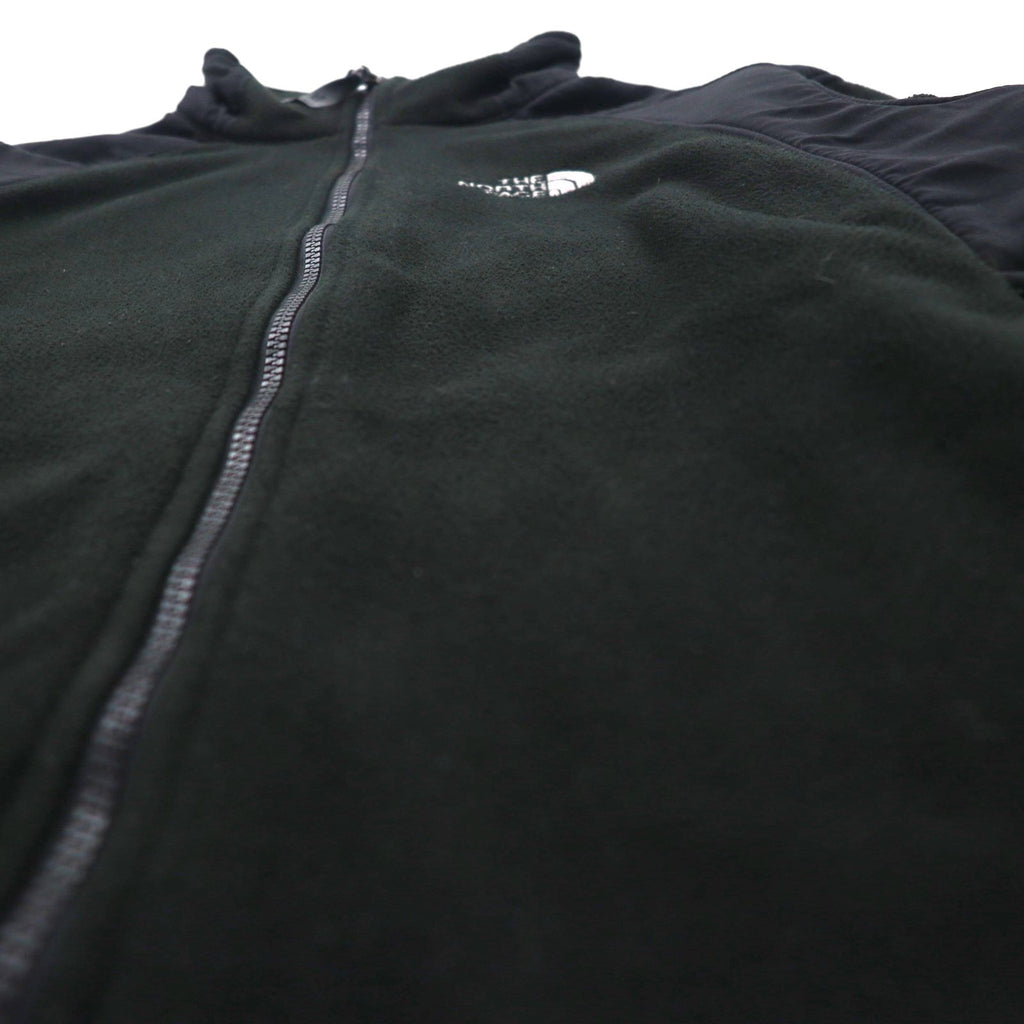 THE NORTH FACE Stand Collar Fleece Jacket, Size S, Black, Drawcord, High Neck