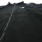THE NORTH FACE Stand Collar Fleece Jacket, Size S, Black, Drawcord, High Neck