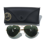 Ray-Ban Aviator Teardrop Sunglasses with Double Bridge, Large Metal, RB3025, 58-14, 135mm, 3N, Made in Italy