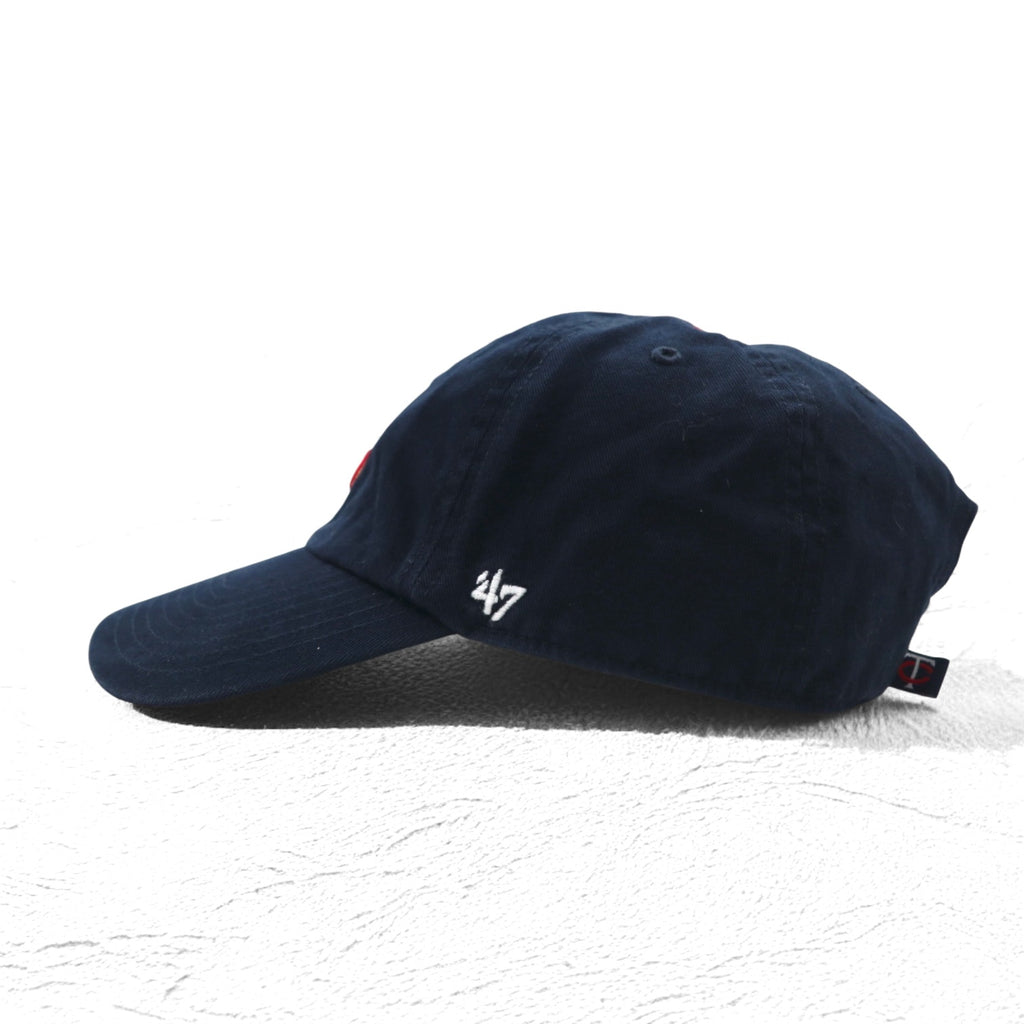 47BRAND ベースボールキャップ FREE ベルト ネイビー コットン MLB Minnesota Twins