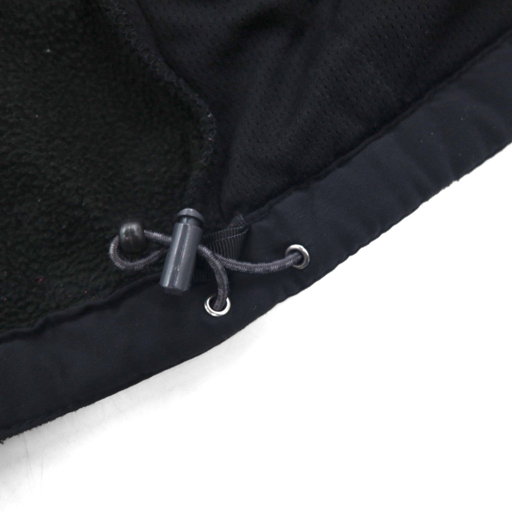 THE NORTH FACE Stand Collar Fleece Jacket, Size S, Black, Drawcord, High Neck
