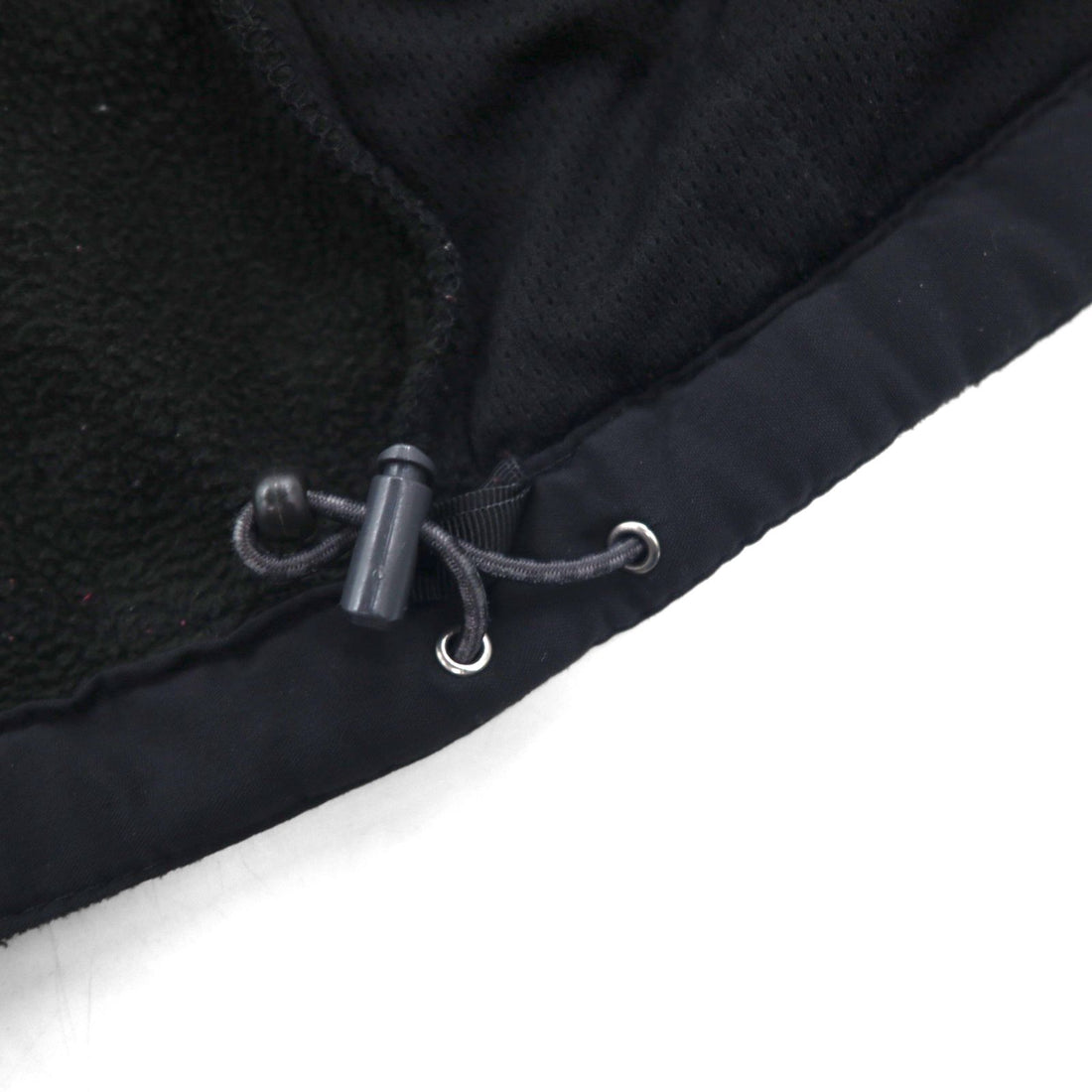 THE NORTH FACE Stand Collar Fleece Jacket, Size S, Black, Drawcord, High Neck