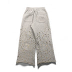 SUGARHILL Crushed Sweat Trousers, Size M, Gray, Distressed Finish, Made in Japan
