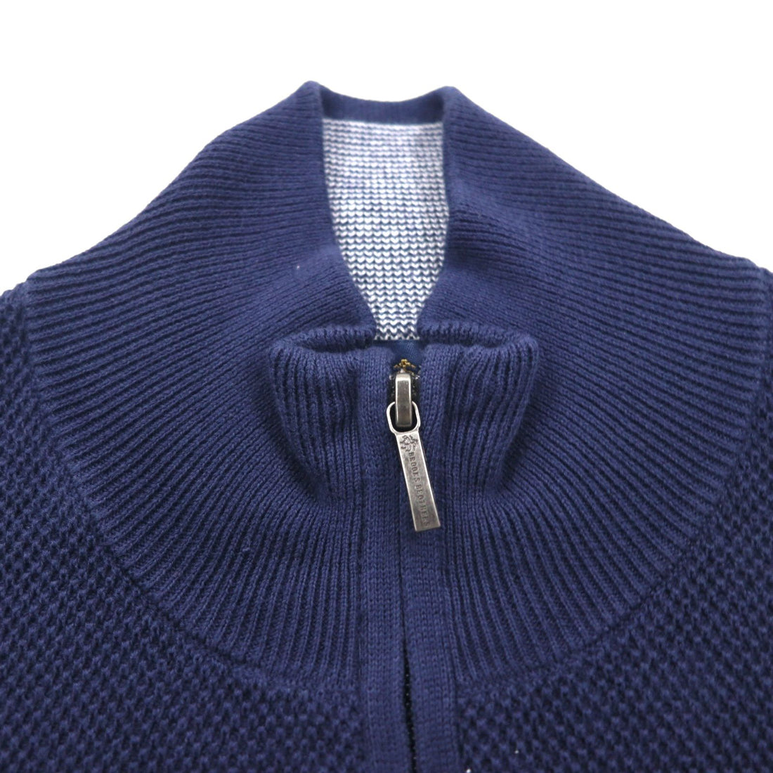 Brooks Brothers Half-Zip Driver's Knit Sweater, Size M, Navy, High Neck
