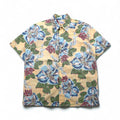 Rayn Spooner 90s Bikini Tag Aloha Shirt, Size L, Blue, Cotton, Floral Print