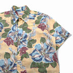 Rayn Spooner 90s Bikini Tag Aloha Shirt, Size L, Blue, Cotton, Floral Print